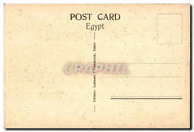 Assuã: Filae antes da enchente — Editora Lehnhert & Landrock, Cairo — Verso