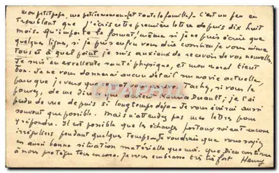 Henry Lowry Field — Carta de Denver para Brest — Editor desconhecido, número de série não visível — Verso