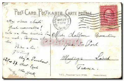 Most Washington, Nowy Jork — widok panoramiczny — Th.E.L. Theochrom Seria N°109 — Rewers