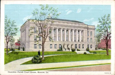 Edifício do Tribunal do Condado de Ouachita, Monroe, La. — Monroe News Agency, n° 100552-N