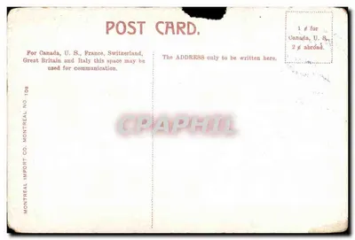 Bilhete postal antigo Montreal Dominion Square with Windsor Hotel — Verso