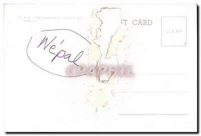 Monte Népale — Monte Népale — Carta postal — Verso