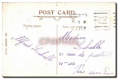 Hippodrome w Londynie — widok budynku — J. Colla, seria E.F.A. 521 — Rewers