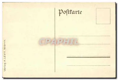 Monumento do Regimento von Wittich Nr. 83 — leão em pedestal — editor A. LEVY, Wörth — Verso