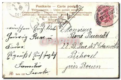 Festividade de Pentecostes — Editor AB, série 1257 — Verso