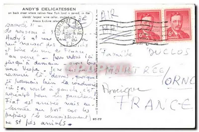 St. Thomas, Ilhas Virgens — vista de Andy's Delicatessen — H. Bulow — Verso