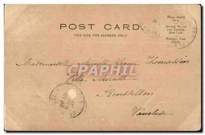 Lowell's House, Cambridge — 514 Fairfield Street — Boston, Mass. U.S.A. — Verso