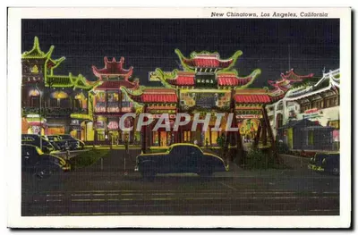 Pershing Square, Pokazujący Los Angeles Biltmore, Los Angeles, Kalifornia — wydawca nie widoczny — Rewers