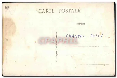 Antieke ansichtkaart Poort en Straat Vannetaise van Guerande (Loire Inf) — Achterkant