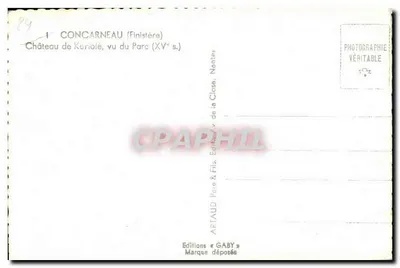 Castelo de Kériolé — Concarnéau (Finistère) — Gaby — Verso