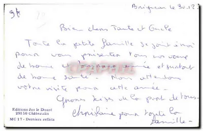 Chateaulin - Ostatnie odbicia - Półnowoczesna pocztówka — Rewers