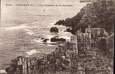 Camaret (F.) — As Falésias da Pen-Hir — Corte de Bretanha, Célestin Monnot, St-B.
