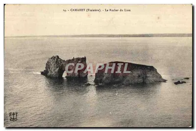 Camaret (Finistère) — Le Rocher du Lion — Éditeur F.T. n°74