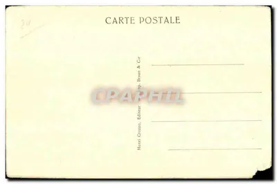 Camaret — Onde sulle scogliere vicino alla Saille Verte — Henri Crozon & Cie — Verso