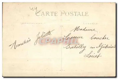 NANTES — La Colonne Louis XVI et l'Abside de la Cathédrale — Artaud et Nozais, Nantes, n°427 — Verso