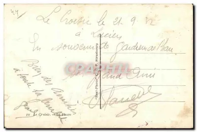Le Croisic — O Farol — Editora C.A.P. n°10 — Verso