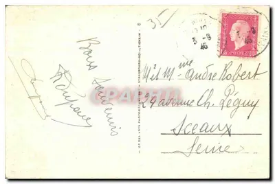 Dinard — Wejście na plażę — Stara pocztówka n°44, wydawca C. Désarts — Rewers