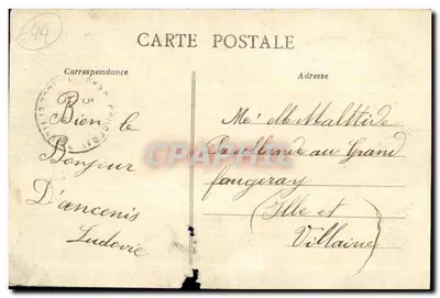 Ancenis - De oevers van de Loir - Wijk Sint Pieter - Antieke ansichtkaart — Achterkant