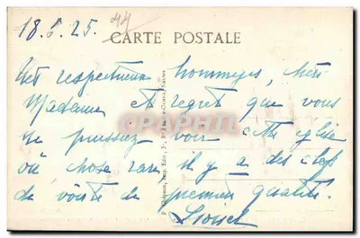 Batz (Loire-Inf.) — Innenansicht der Kirche — Gewölbe mit Darstellung der sieben Todsünden — 5. Druckauflage — Rückseite