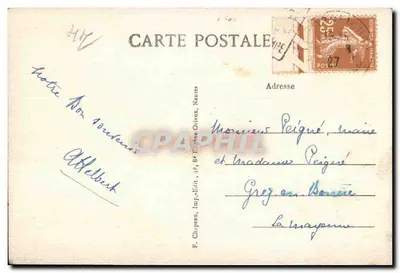 Batz (Loire-Inf.) — Na Grande Côte — Rochas e Falésia — F. Chapeau, Imp.-Édit., Nantes — Verso