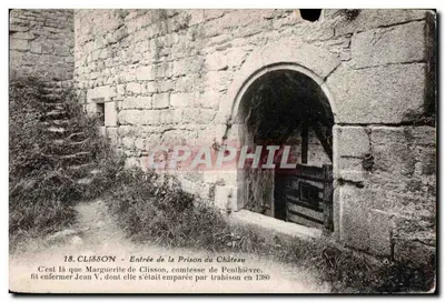 Clisson - Entrée de la Prison du Château — éditeur J. Nozaïre, Nantes