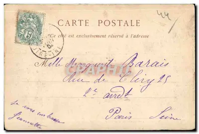 Clisson — Les Rives de la Sevre — Papeterie Averafo, Nantes — Verso