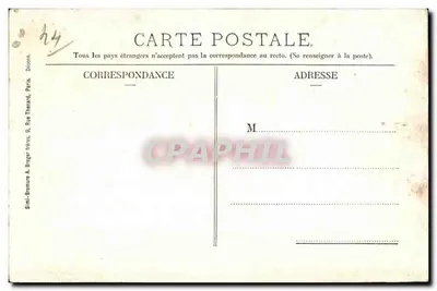 Guérande - Porte Vannetaise — vista de la antigua puerta fortificada — Librairie Mme. Geffroy, Nantes — Reverso