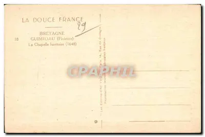 The Funeral Chapel — Guimiliau (Finistère) — Edition La Douce France — Back