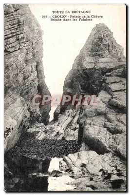 Crozon - Ponta da Cabra — Fissura nas Falésias — Toda a Bretanha, n° 935