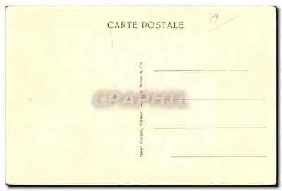 Presqu'île de Crozon — Rochers appelés Tête de Chien, la Cale et les Chicots, près de la Grotte Inexplorée — Henri Braun & Cie — Verso