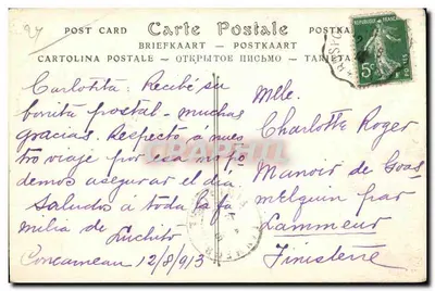 O Castelo de KERIOLET (Finistère) — ND Fot. — n° 56 — Verso