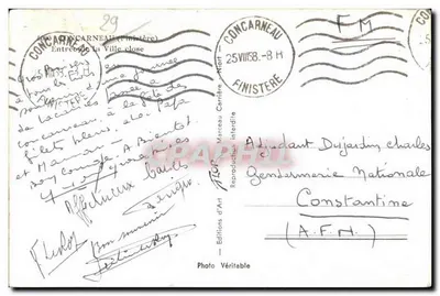 Concarneau — Wjazd do zamkniętej miasta — Wydawnictwo Art Flor — Rewers