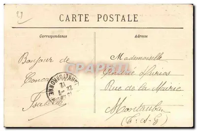 Concarneau — Zamek Kériolet — Front główna — Kolekcja Villard, Quimper — Rewers