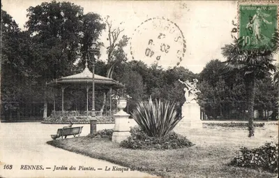 Rennes — Jardin des Plantes — Le Kiosque de Musique — Imp. Levy Fils & Cie