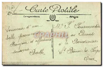 Rennes — Jardin des Plantes — Le Kiosque de Musique — Imp. Levy Fils & Cie — Verso
