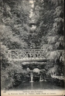 Le Nouveau Jardin du Thabor — Rennes (Ille-et-Vilaine) — J. Sorel, Edn. Rendel, n°186