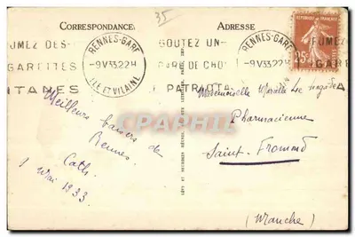 Rennes - Le Jardin des Plantes. Le Cèdre du Liban. - LL — Verso