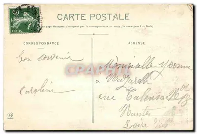 Lourdes — Pamiątka pięćdziesięciolecia 1858-1908 — wydawca Léonard, Nantes — Rewers