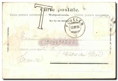Tellskapelle — Broye — Edição Photoclob Co. Zürich, n° 3044 — Verso