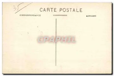 Castelo feudal em Combourg (Il.-et-V.) — lados Norte e Oeste — Châteaubriand passou sua infância aqui — Garnier & Coconnier, editor Rennes — Verso