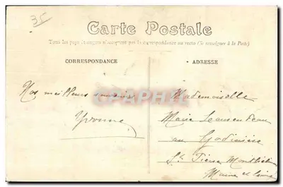 Rennes — Les Quais Duguy-Trouin et Lamennais — E. Mary-Roussellière, édit., Rennes — Verso
