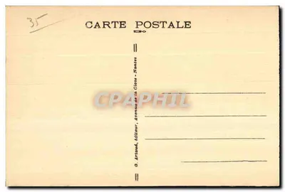 Fougères — Torre de Guemadeux (século XII) e pequeno Jardim Público — Verso