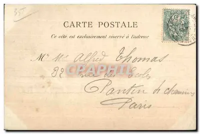 Fougères — La Gran Puerta del Castillo — G.F. — Colección Gréman Fils — Reverso