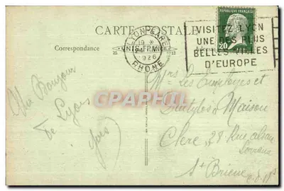 Lyon - Wielki Teatr, zbudowany w latach 1827–1830 — Rewers