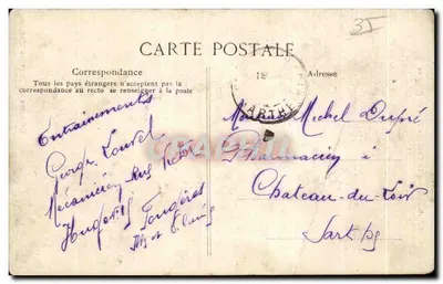 Fougères — O Castelo — Torre de Plesguen — Edição dos Magasins — Verso