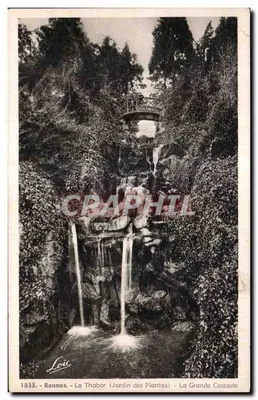Rennes - Le Thabor (Jardin des Plantes) - La Grande Cascade — Loïc, éditeur