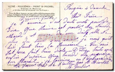 Fougères — Uma Porta da Cidade — Editor Liché, n° 89 — Verso