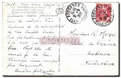 Fogliere — Il Castello (XII e XV secolo) e Mura della Città (XIV secolo) — Ed. d'Art Belfort, Caen — Verso