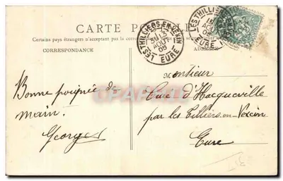 Fougères — A Grande Porta e Torre dos Gobelins — Coleção G. B. — Verso