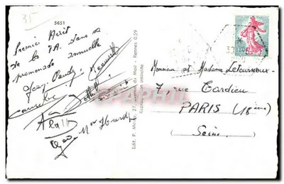 Souvenir de N.D. de la Peinière — Editor P. Medy, 5651 — Verso